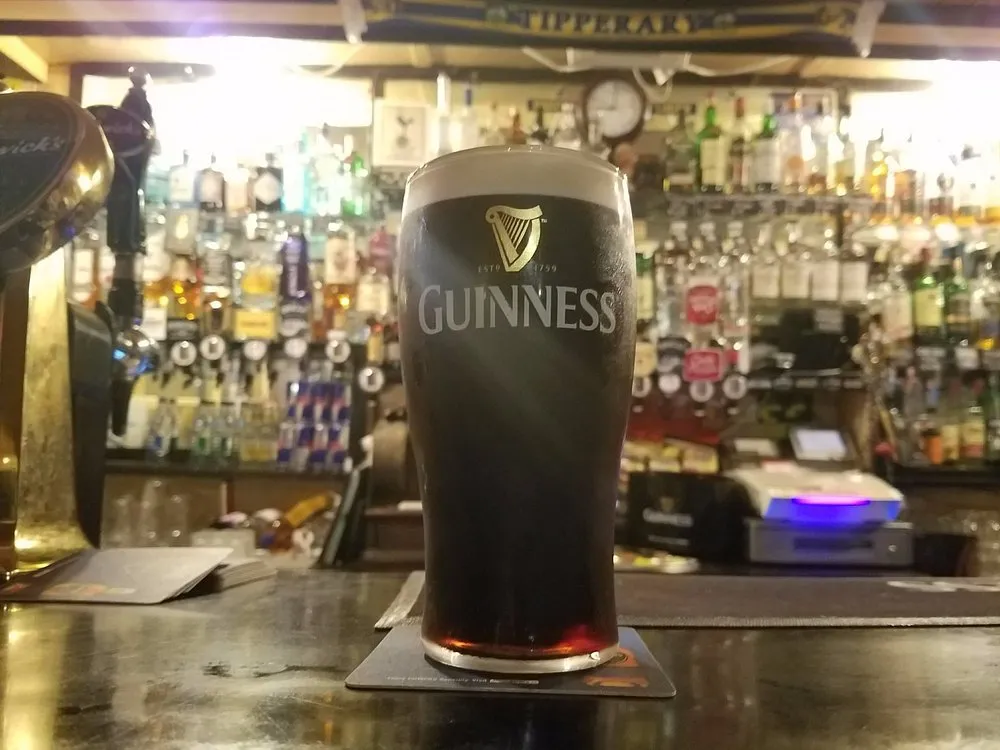 A perfect pint of Guinness at Foxy John's bar